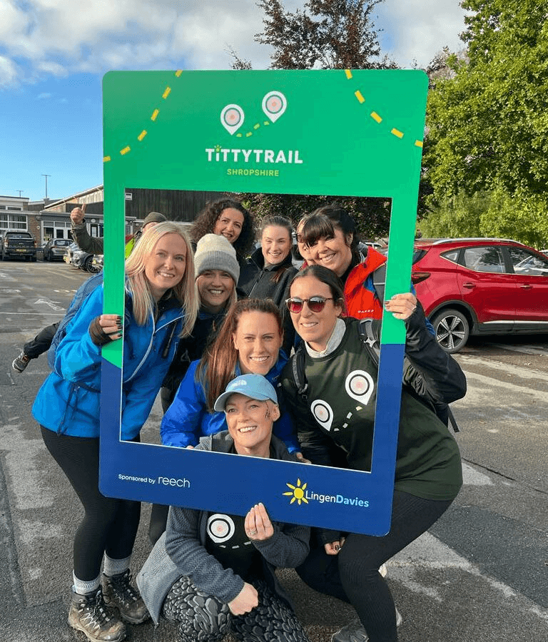 Walkers at Start Line | Titty Trail | Lingen Davies