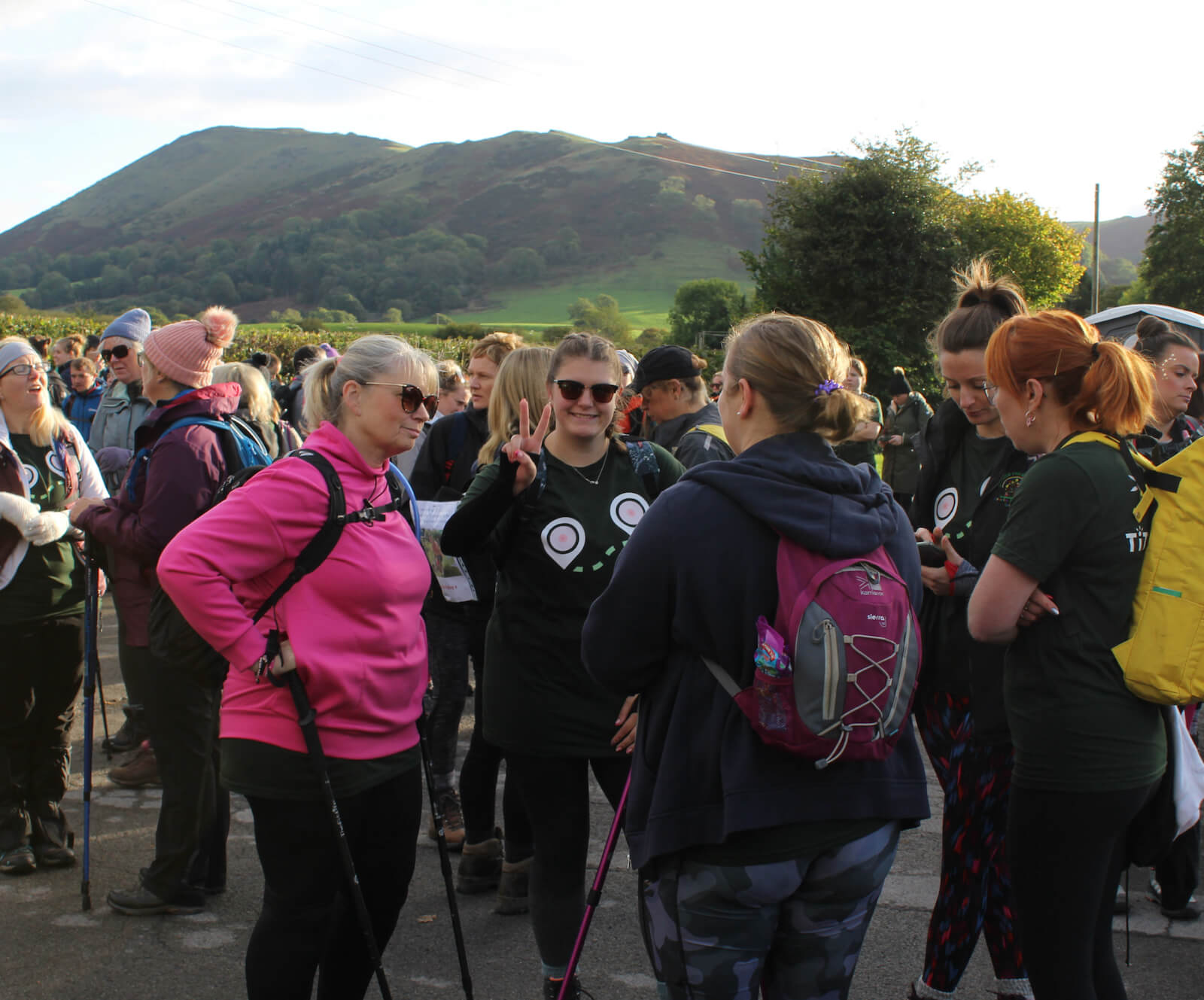 Walkers at starting line | Titty Trail | Lingen Davies